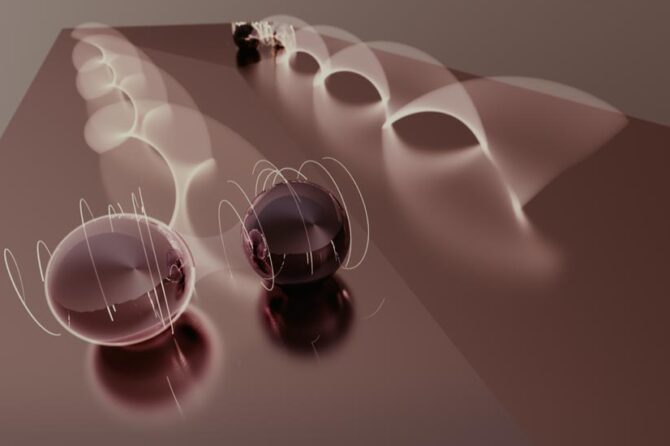 New measurements show evidence for the presence of exotic Majorana particles on the surface of an unconventional superconductor, Uranium ditelluride. Graphic provided by Dr. E. Edwards, Managing Director of Illinois Quantum Information Science and Technology Center (IQUIST). Credit: Illinois Quantum Information Science & Tech Center