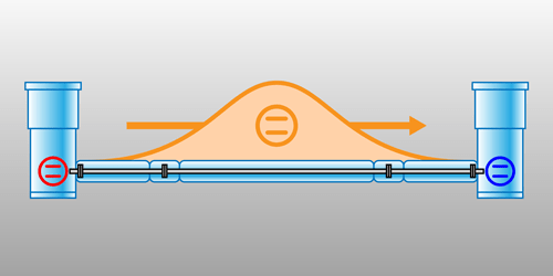 Connecting qubits via a cryogenic link