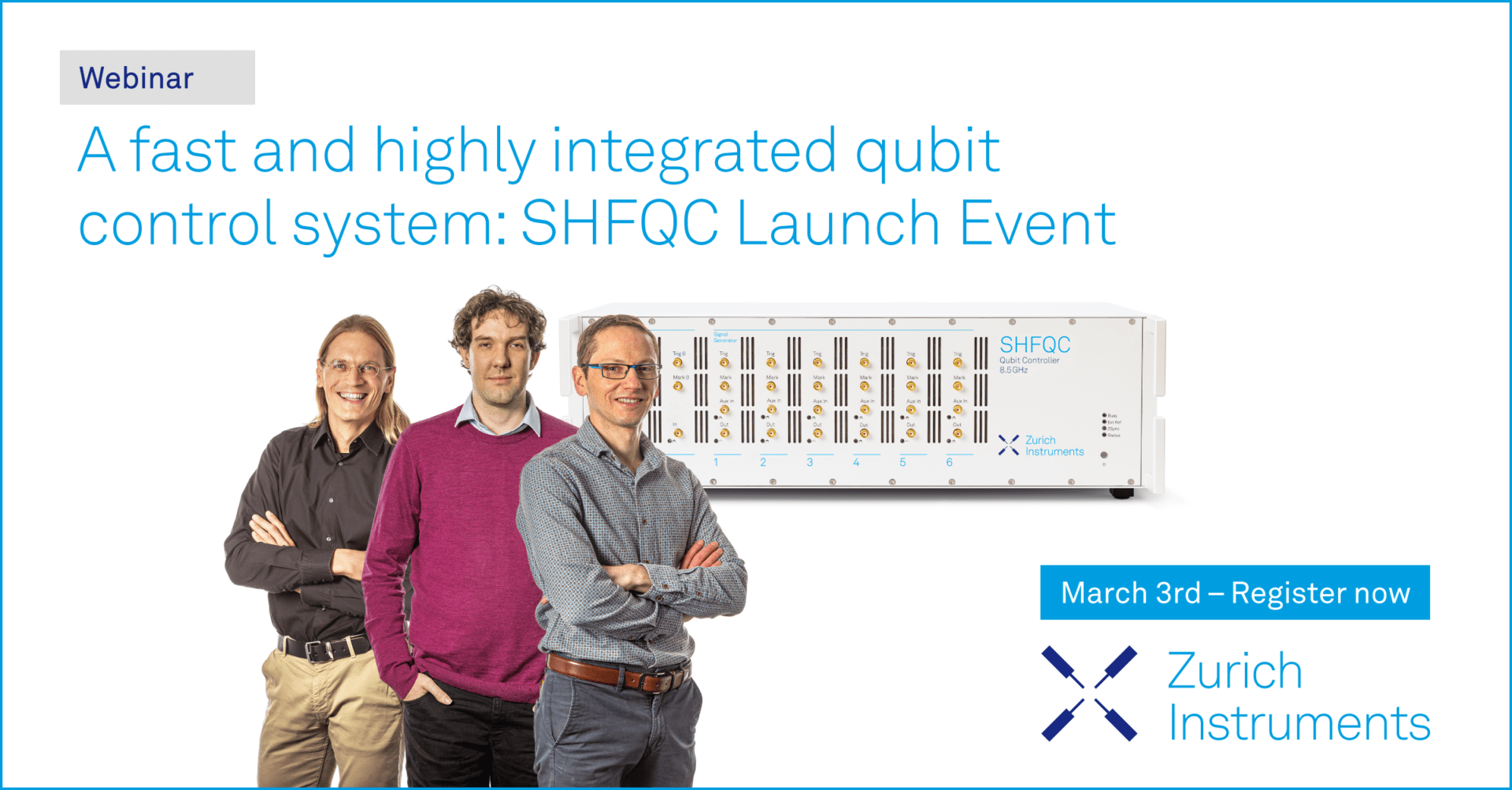 A Fast and Highly Integrated Qubit Control System: SHFQC Launch Event