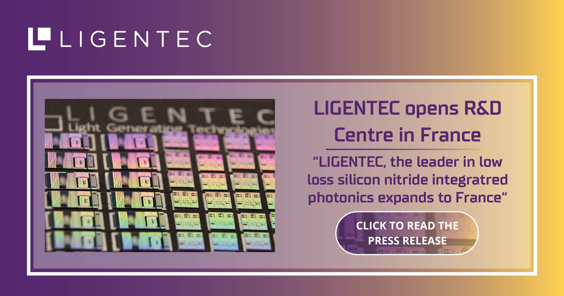 LIGENTEC opens R&D Centre in France