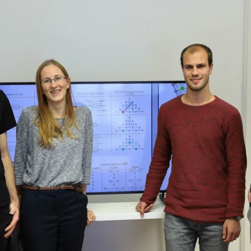 The team led by Wolfgang Lechner (right): Kilian Ender, Anette Messinger and Michael Fellner (from left).