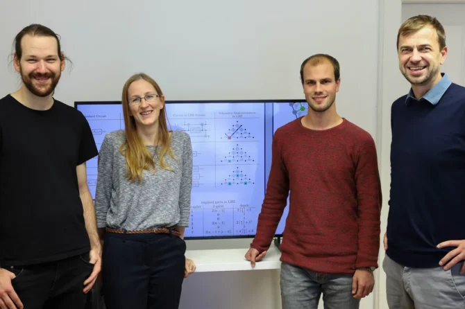 The team led by Wolfgang Lechner (right): Kilian Ender, Anette Messinger and Michael Fellner (from left).