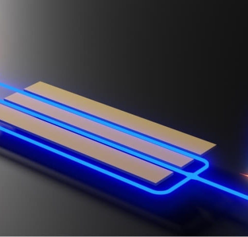 Changing the color of single photons using an integrated phase modulator. (Credit: Loncar Lab/Harvard SEAS)