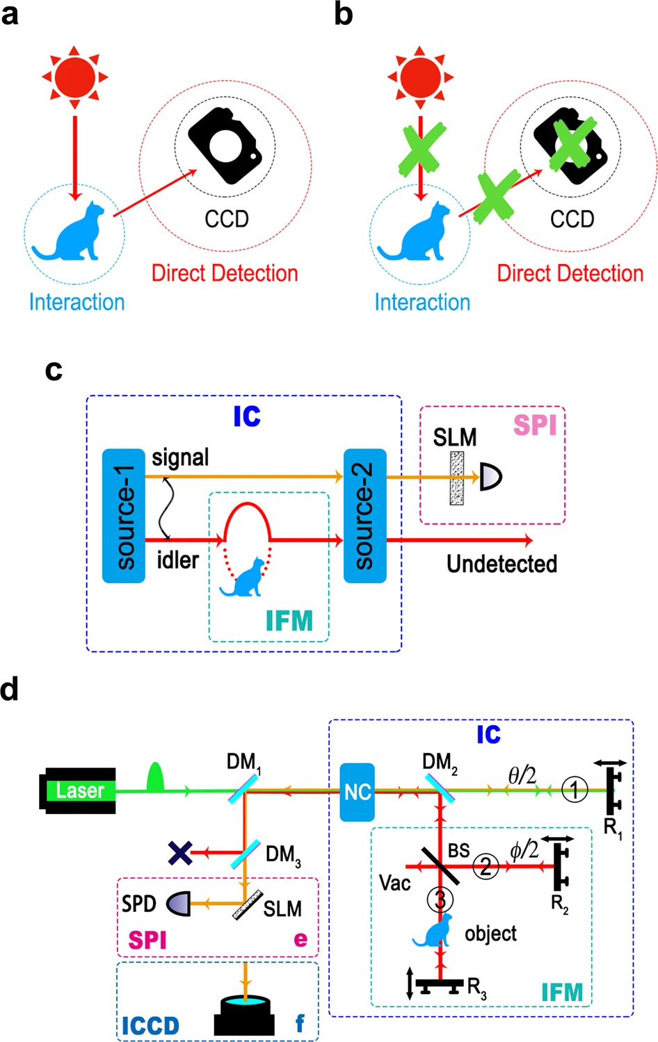 Interaction-free, single-pixel quantum imaging with undetected photons