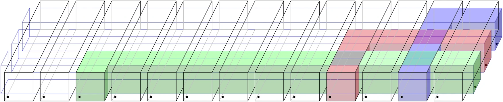 A quasi-2D network of quantum buses