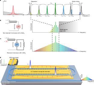 Frequency comb generator based on co-designed monolithic microwave and EO integrated circuits.